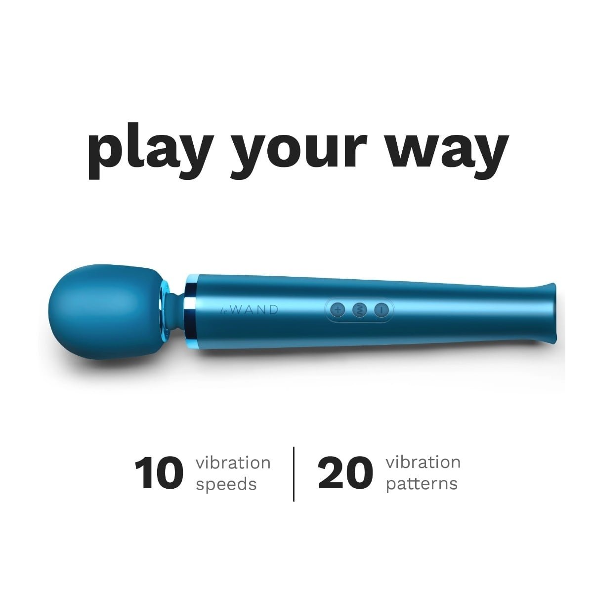 Le Wand Rechargeable Vibrating Massager Pacific Blue - Image 6