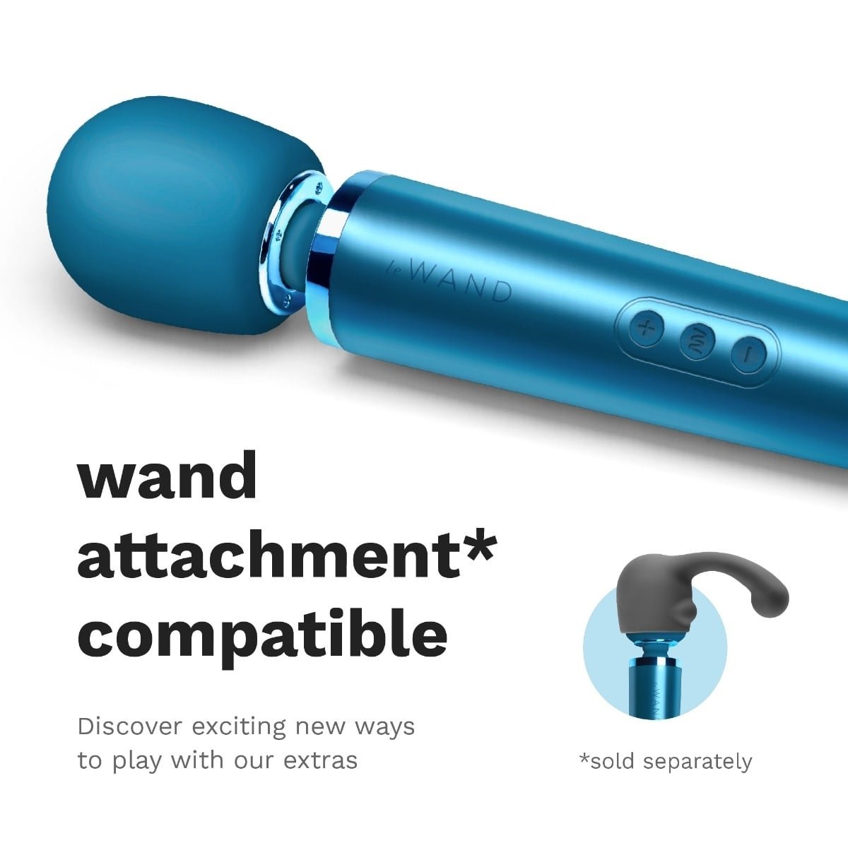 Le Wand Rechargeable Vibrating Massager Pacific Blue - Image 7