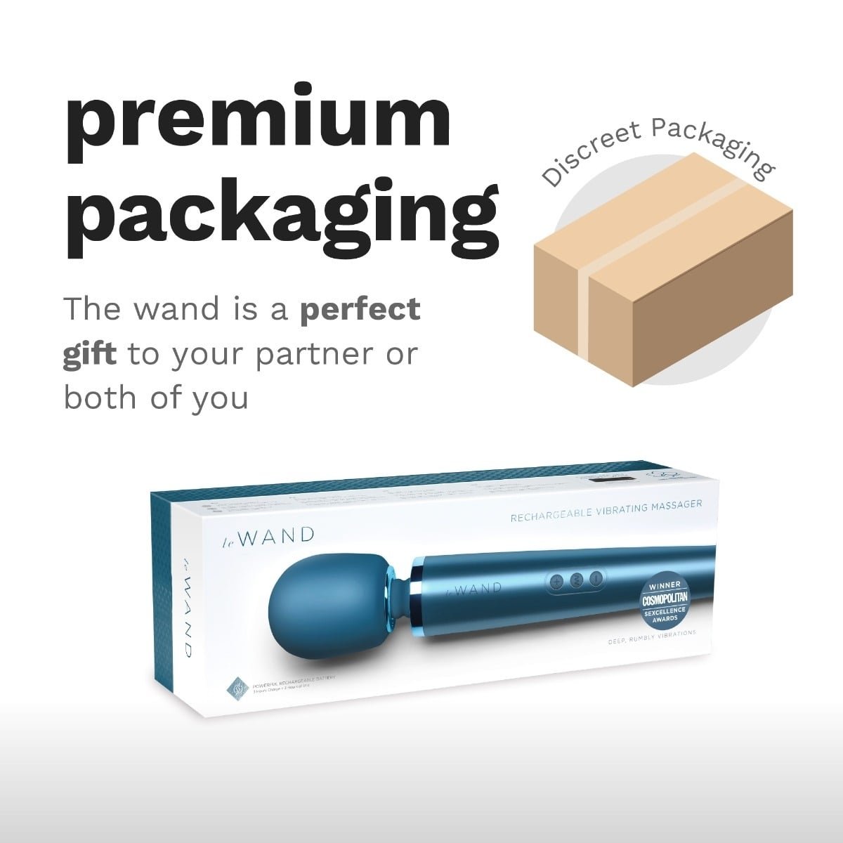 Le Wand Rechargeable Vibrating Massager Pacific Blue - Image 9