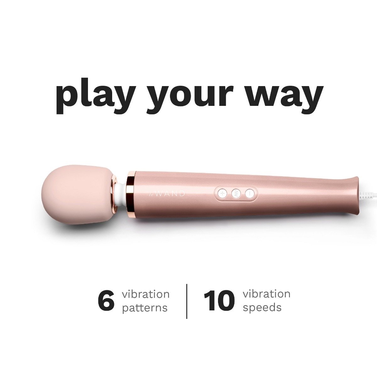 Le Wand Plugin Massager Wand Rose Gold - Image 3