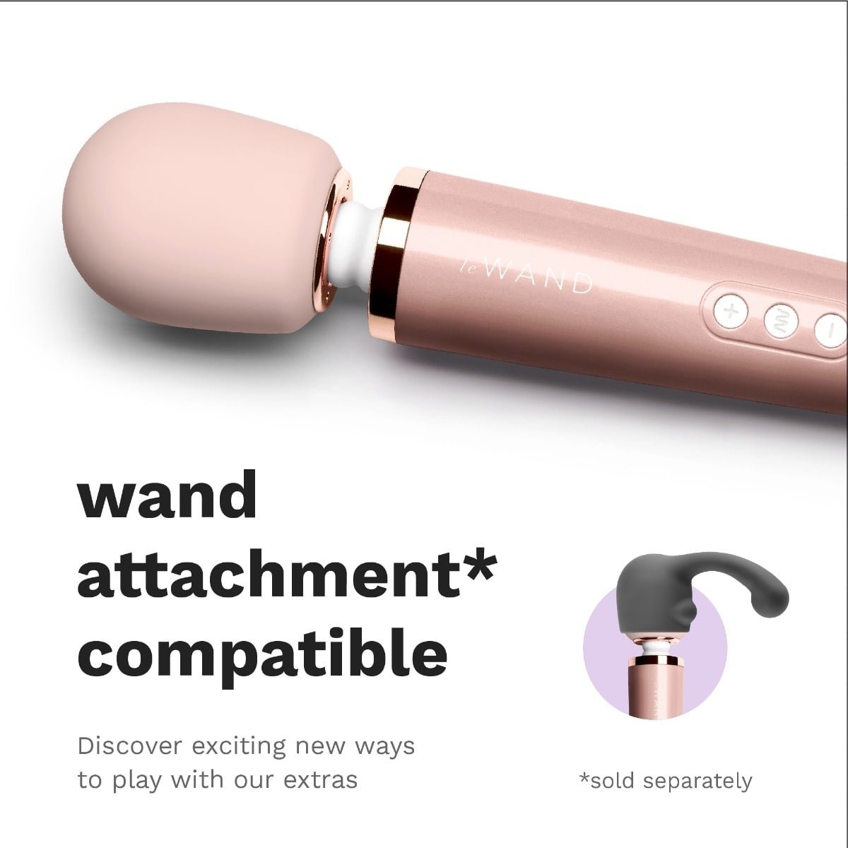 Le Wand Plugin Massager Wand Rose Gold - Image 7