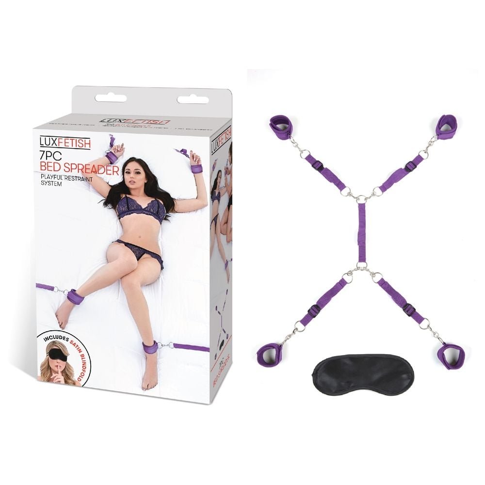 Lux Fetish Bed Spreader Purple - Image 4