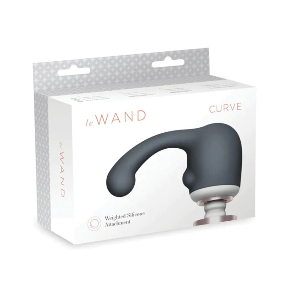 Le Wand Curve Weighted Silicone Attachment Grey - Image 2