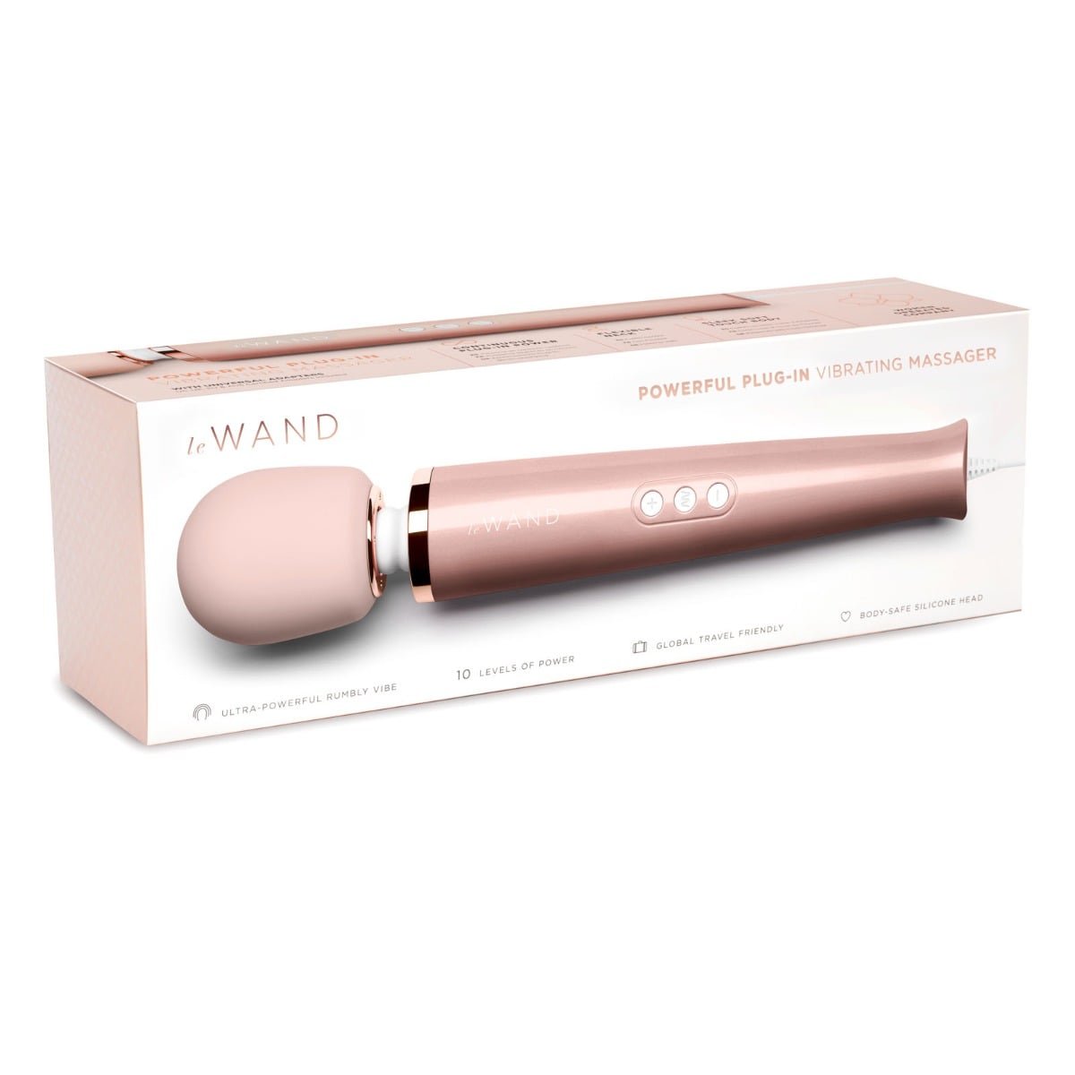 Le Wand Plugin Massager Wand Rose Gold - Image 2