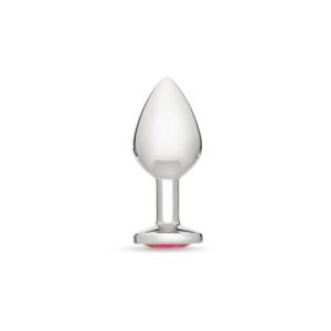 Me You Us Crystal Jewels Metal Butt Plug Pink Medium