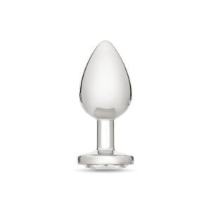 Me You Us Crystal Jewels Metal Butt Plug Clear Large