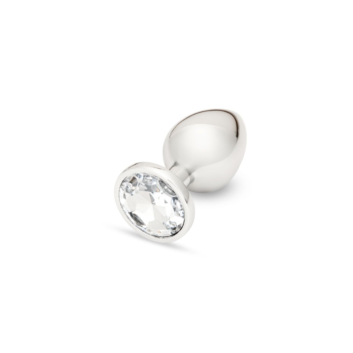 Me You Us Crystal Jewels Metal Butt Plug Clear Large - Image 3