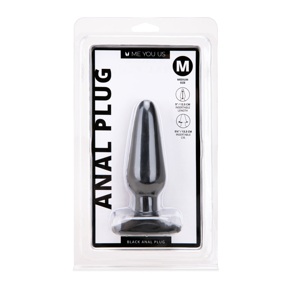 Me You Us Black Medium Anal Plug - Image 2