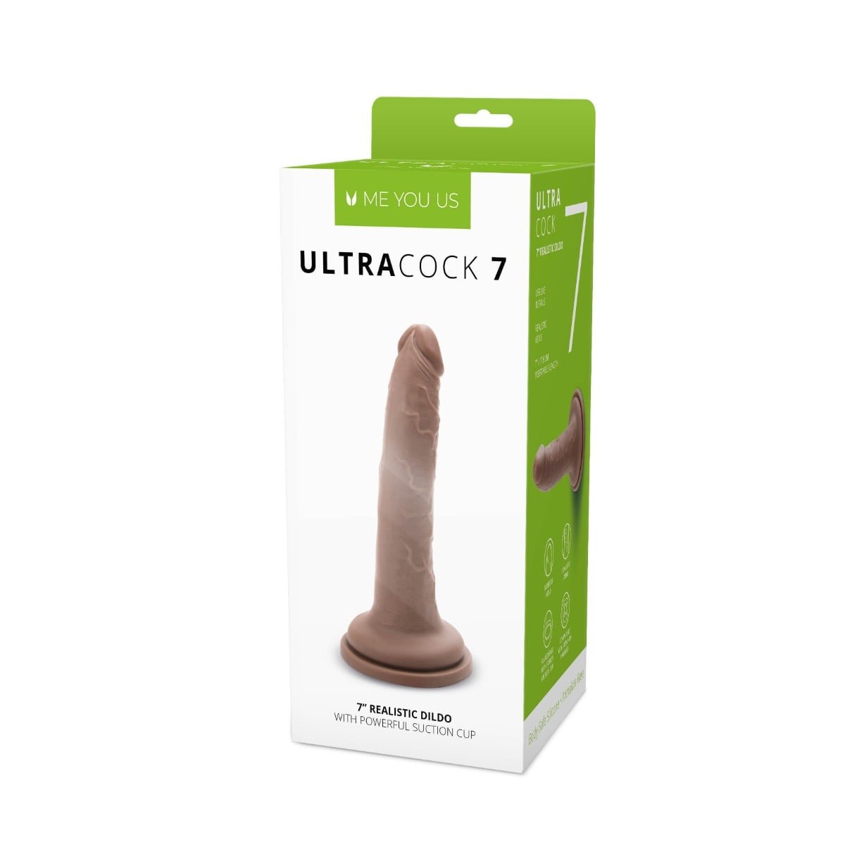 Me You Us Ultra Cock 7inch Caramel Realistic Dildo - Image 2