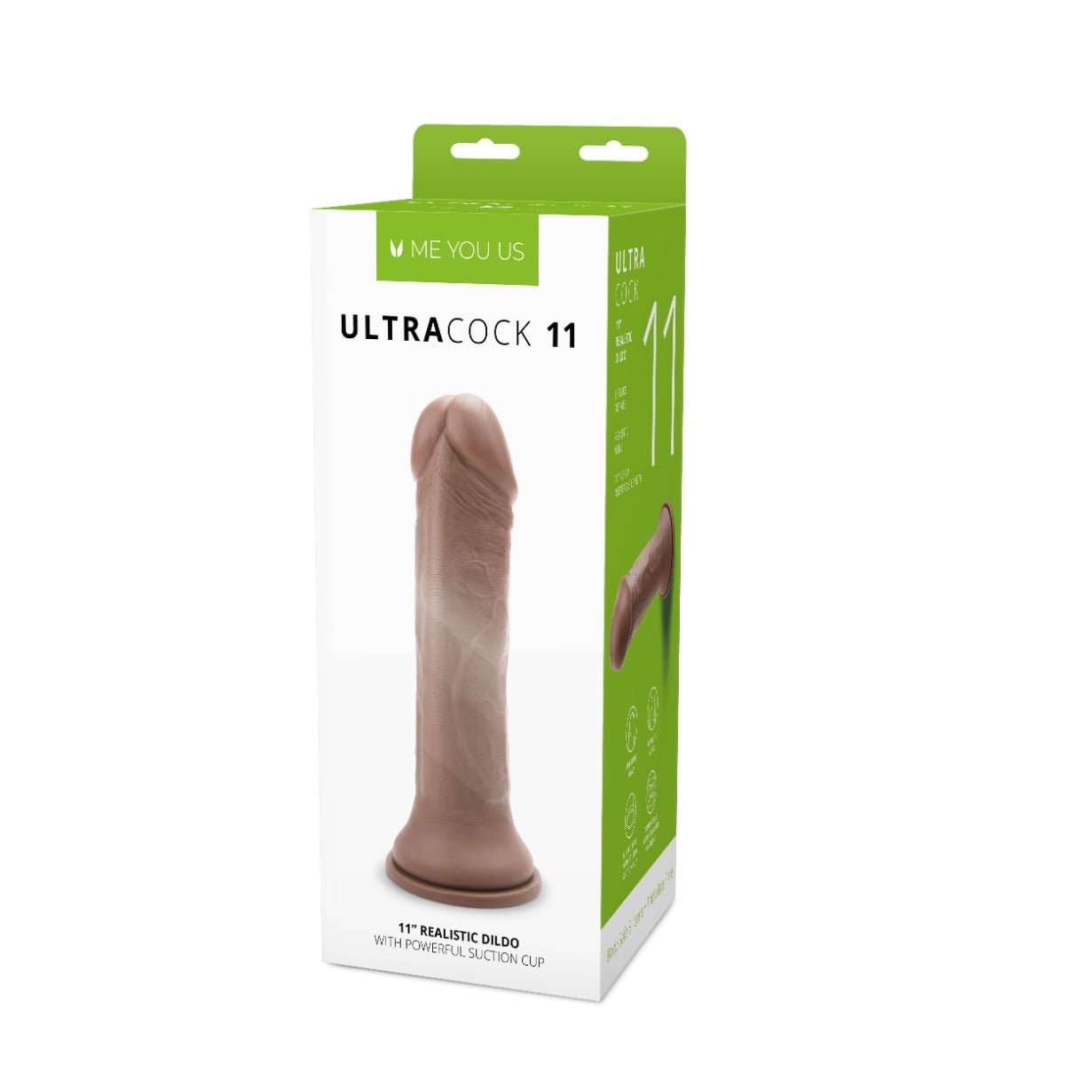 Me You Us Ultra Cock 11inch Caramel Realistic Dildo - Image 2