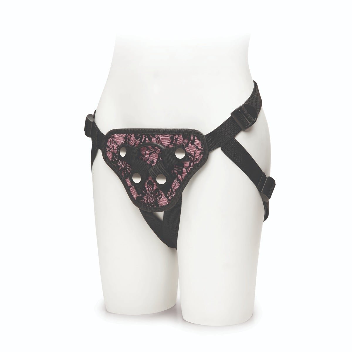 Me You Us Lace Adjustable Harness With Bullet Pocket Pink - Image 5
