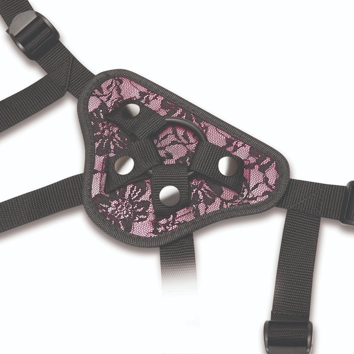 Me You Us Lace Adjustable Harness With Bullet Pocket Pink - Image 3