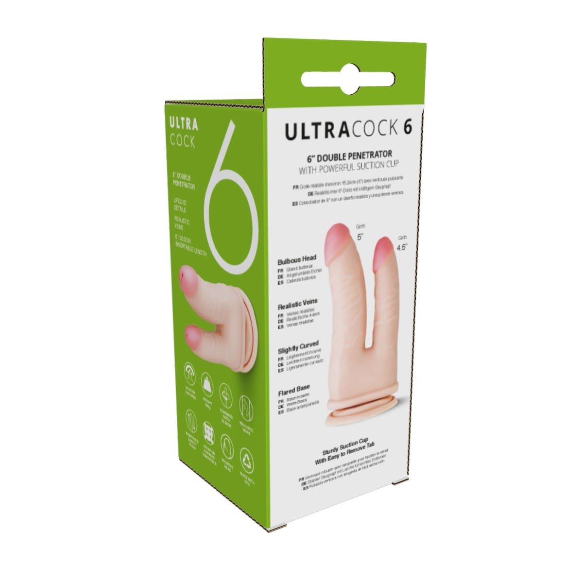 Me You Us Ultra Cock Double Penetrator Dildo (6") - Image 4