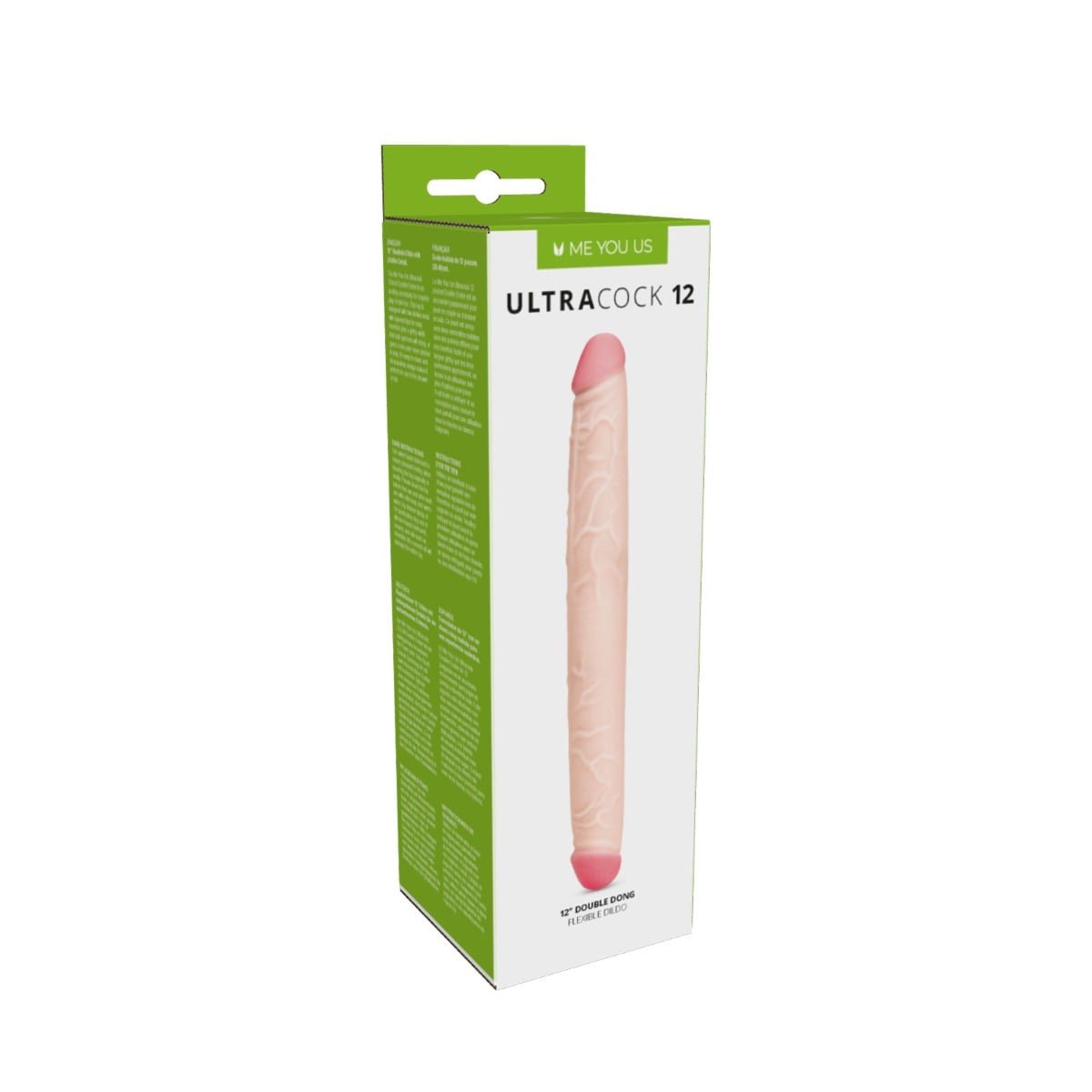 Me You Us Ultra Cock Double Ended Dildo (12") - Image 2