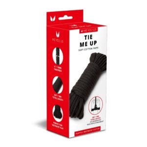 Me You Us Tie Me Up Soft Cotton Rope Black 10m