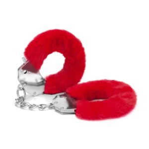 Me You Us Furry Handcuffs Red