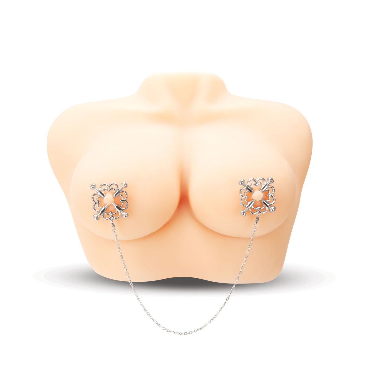 Me You Us Flower Design Nipple Chain - Image 3