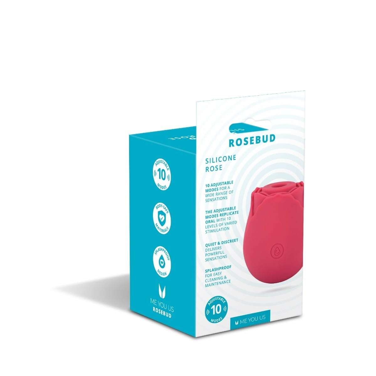 Me You Us Rosebud Silicone Sucking Vibrator Pink - Image 3