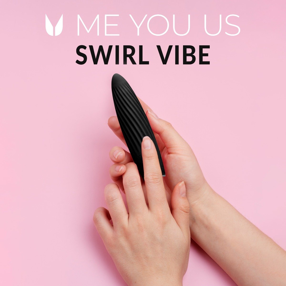 Me You Us Swirl Bullet Vibrator Black - Image 5