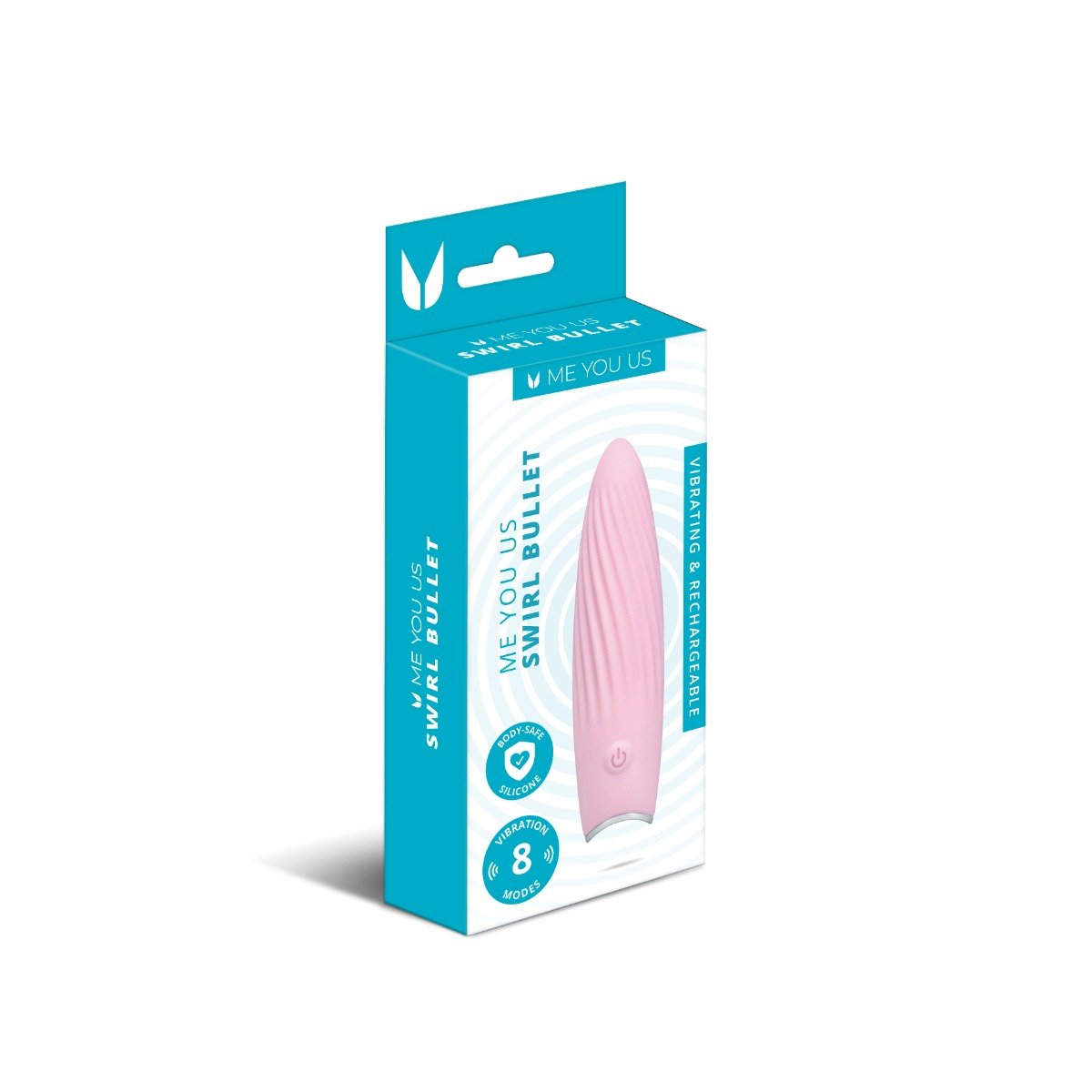 Me You Us Swirl Bullet Vibrator Pink - Image 2