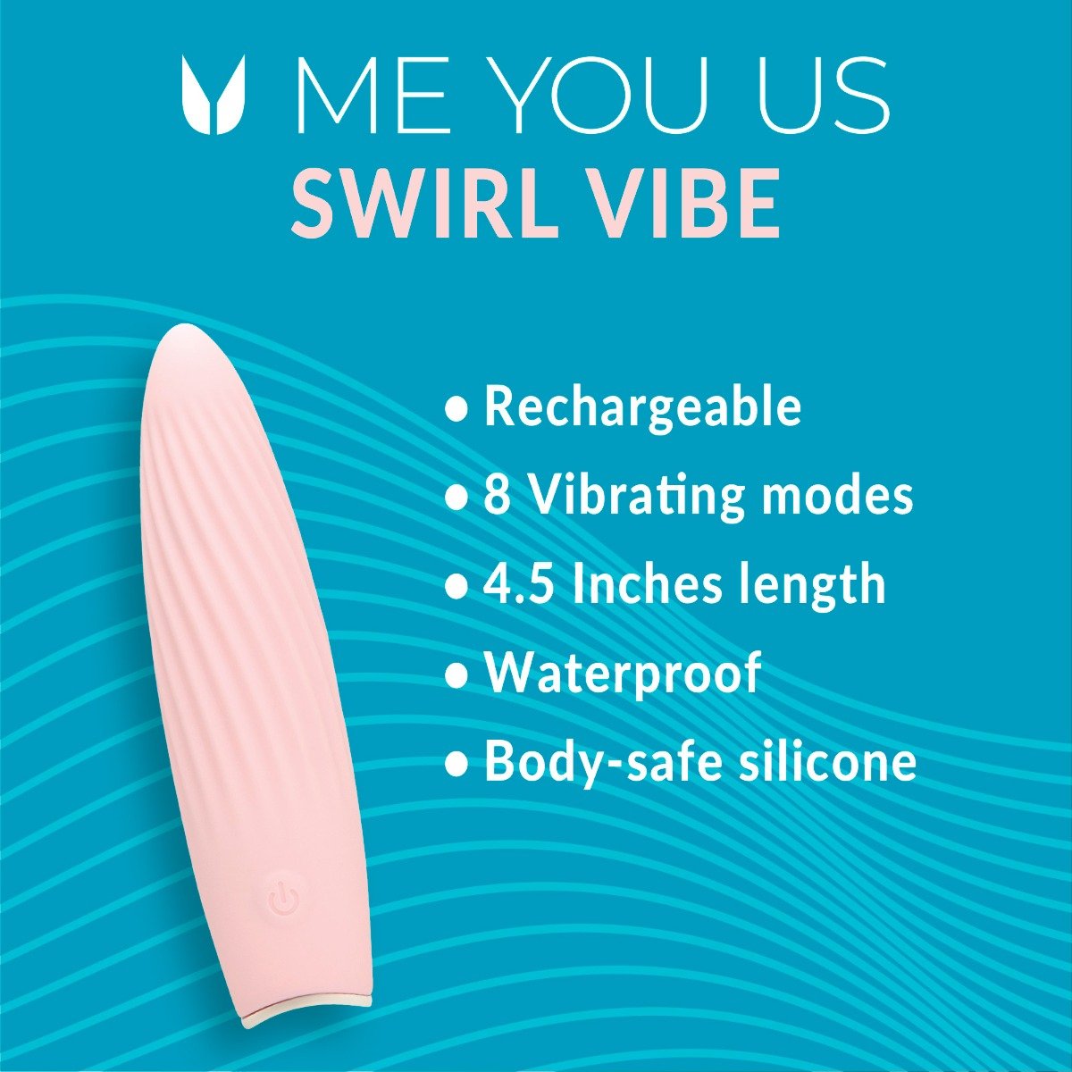 Me You Us Swirl Bullet Vibrator Pink - Image 6