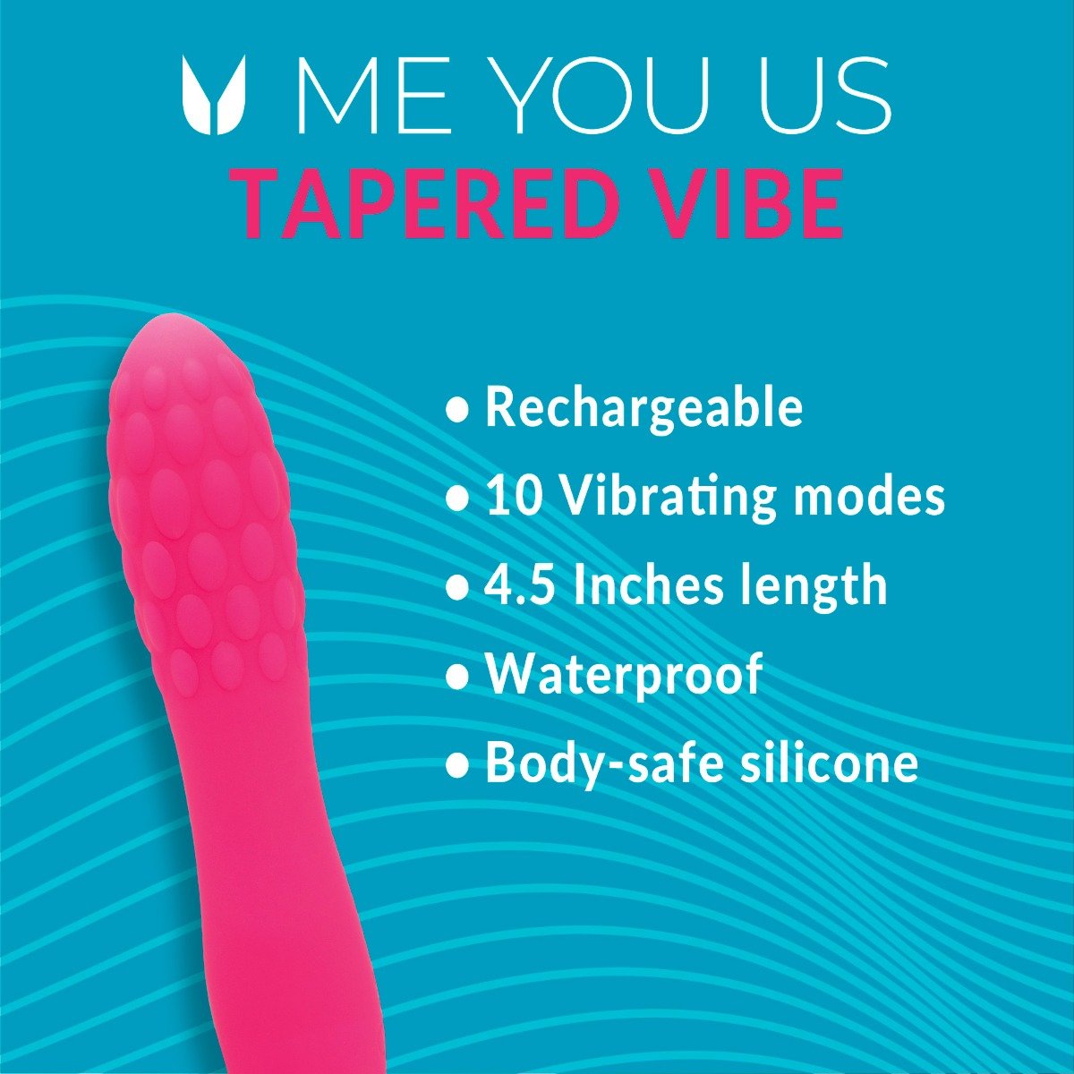 Me You Us Tapered Bullet Vibrator Hot Pink - Image 4