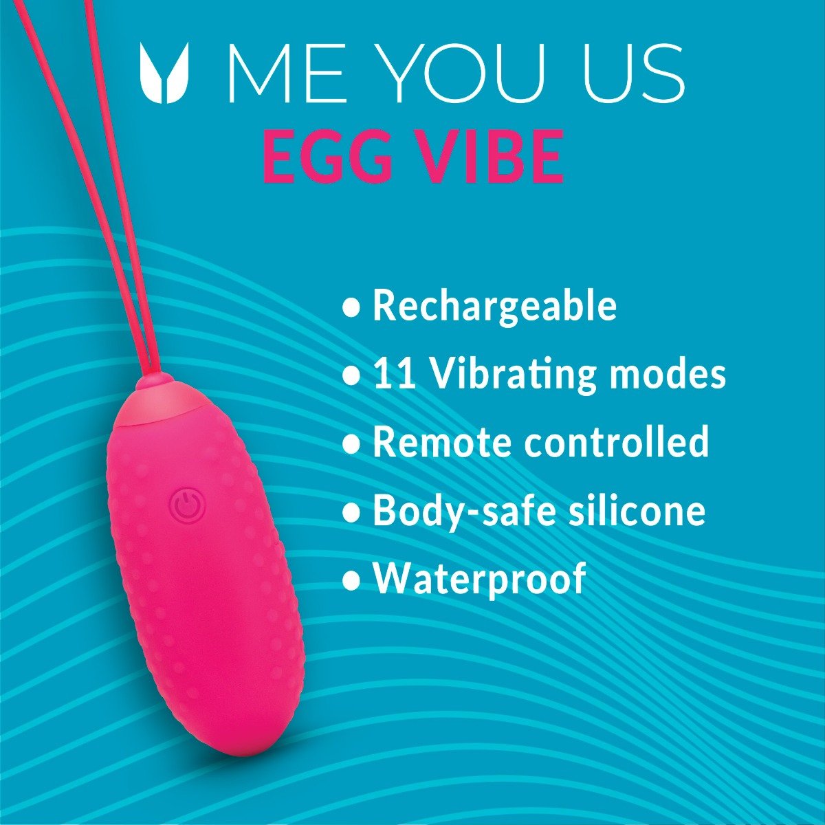 Me You Us Wireless Egg Vibrator Hot Pink - Image 4
