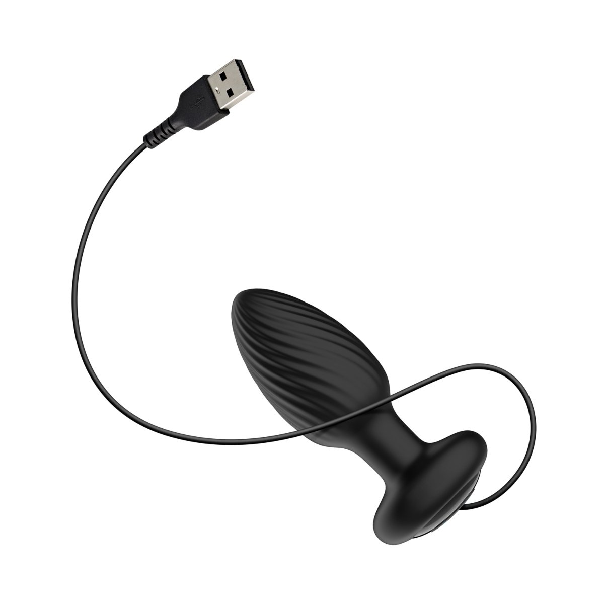 TORNADO Remote Control Rotating Butt Plug Medium - Black - Image 5