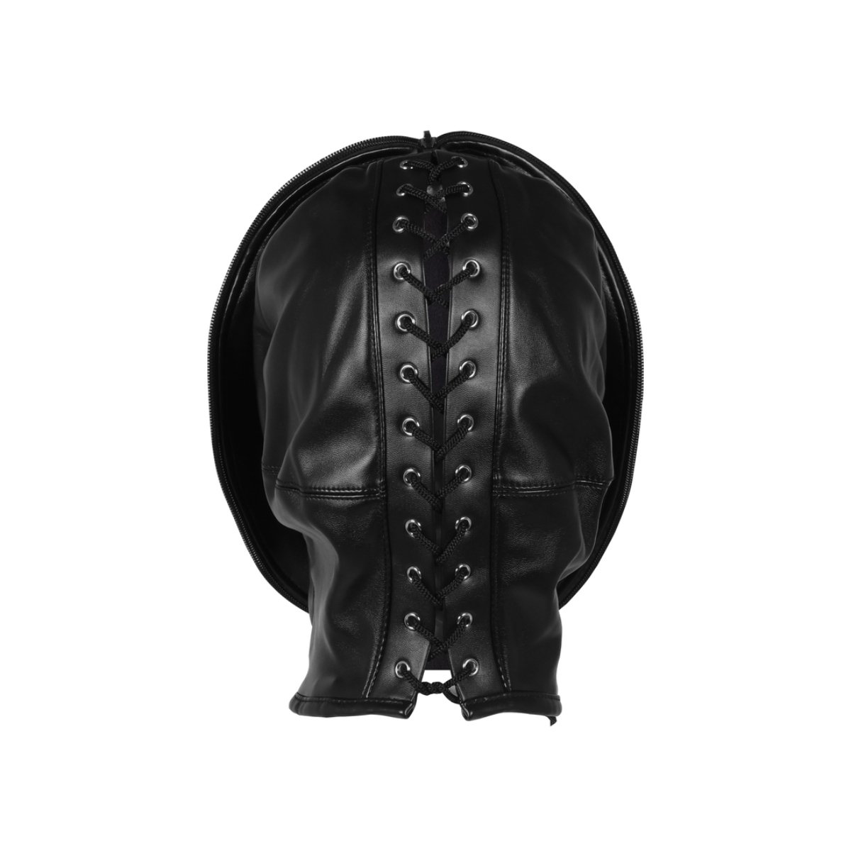 Zipup Bondage Mask Black - Image 4