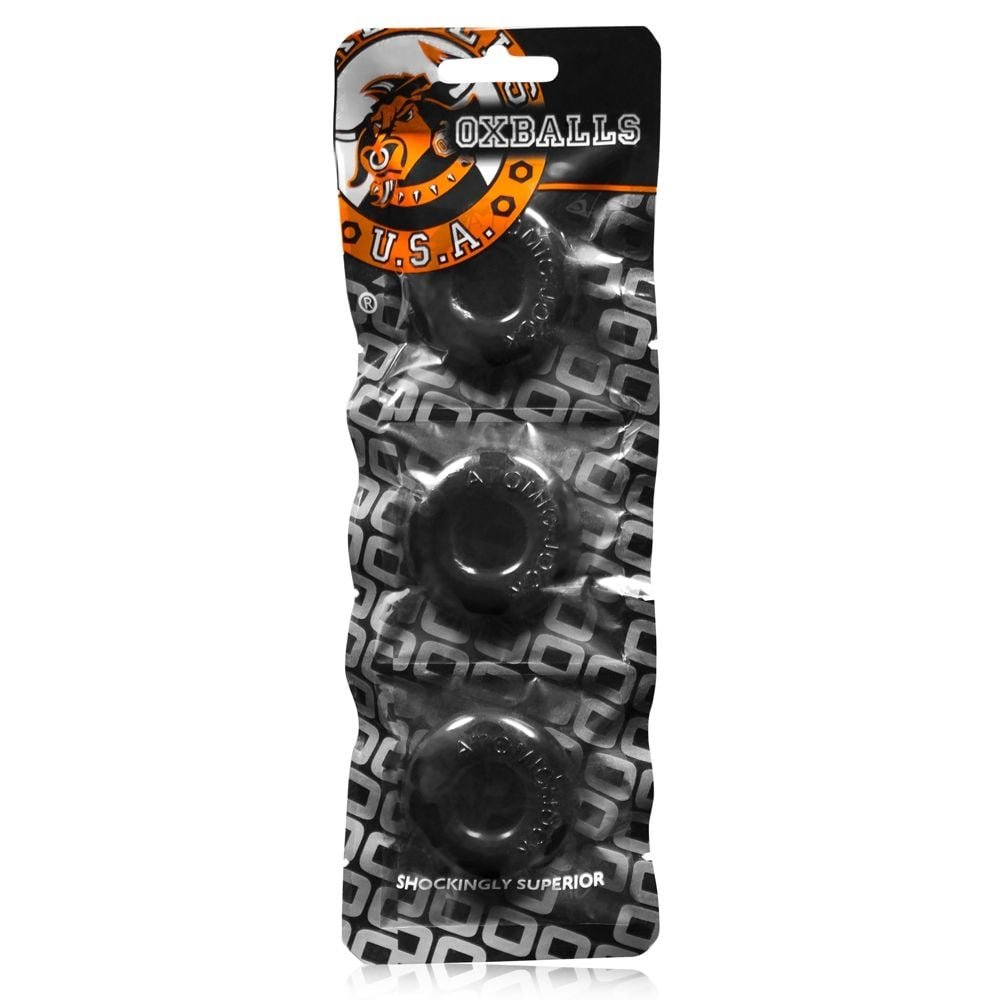 Oxballs Ringer 3 pack Black Small - Image 2