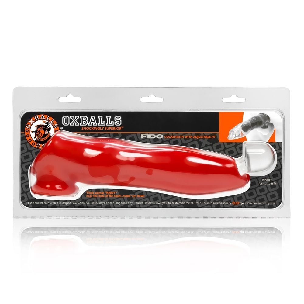 Oxballs Fido Cock Sheath Red - Image 2