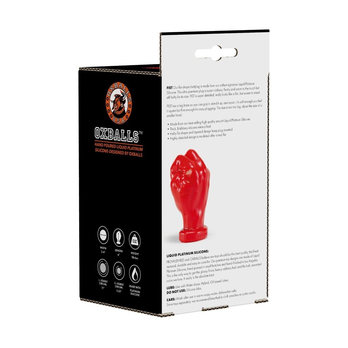 Prowler RED By Oxballs Fist Large Butt Plug Red - Image 4