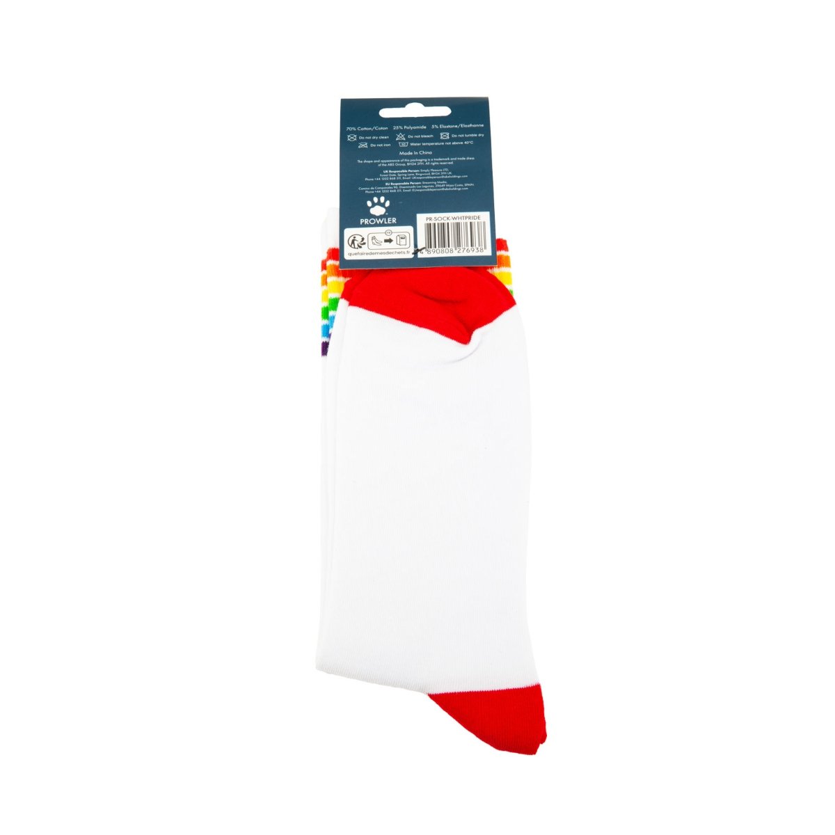 Prowler Pride Socks White - Image 4