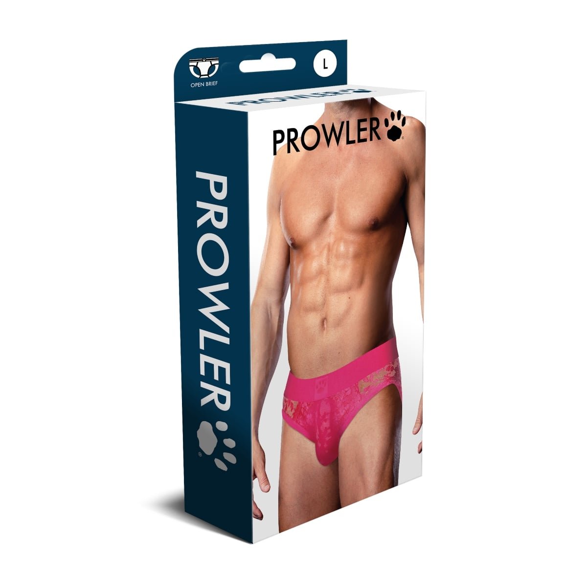 Prowler Pink Lace Open Back Brief Large - Image 2