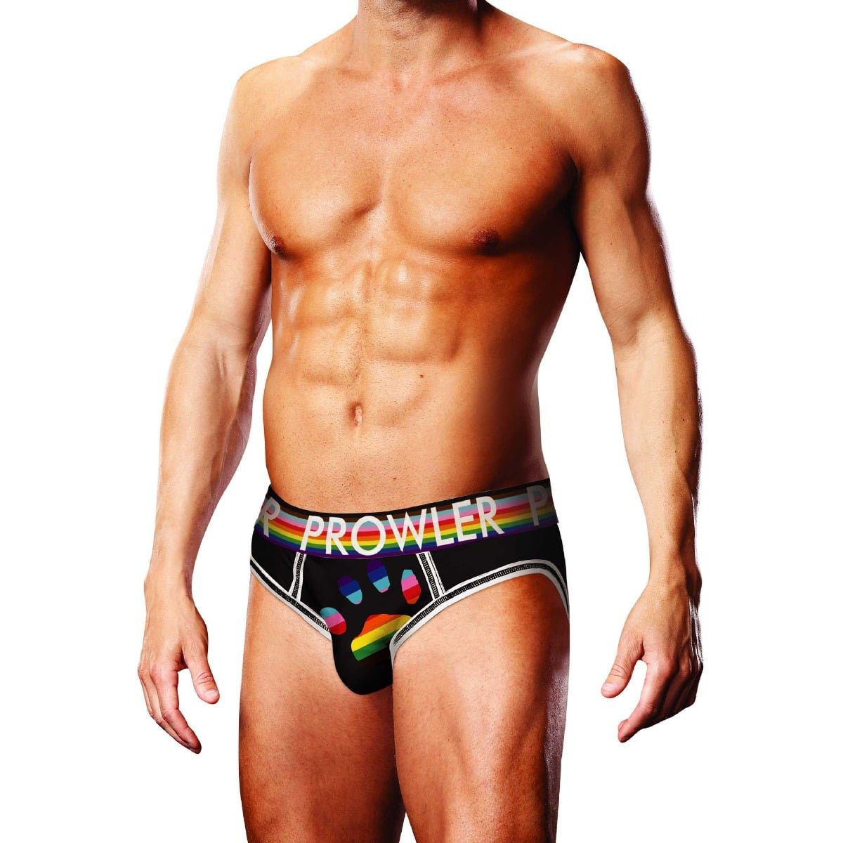 Prowler Black Oversized Paw Open Brief Small