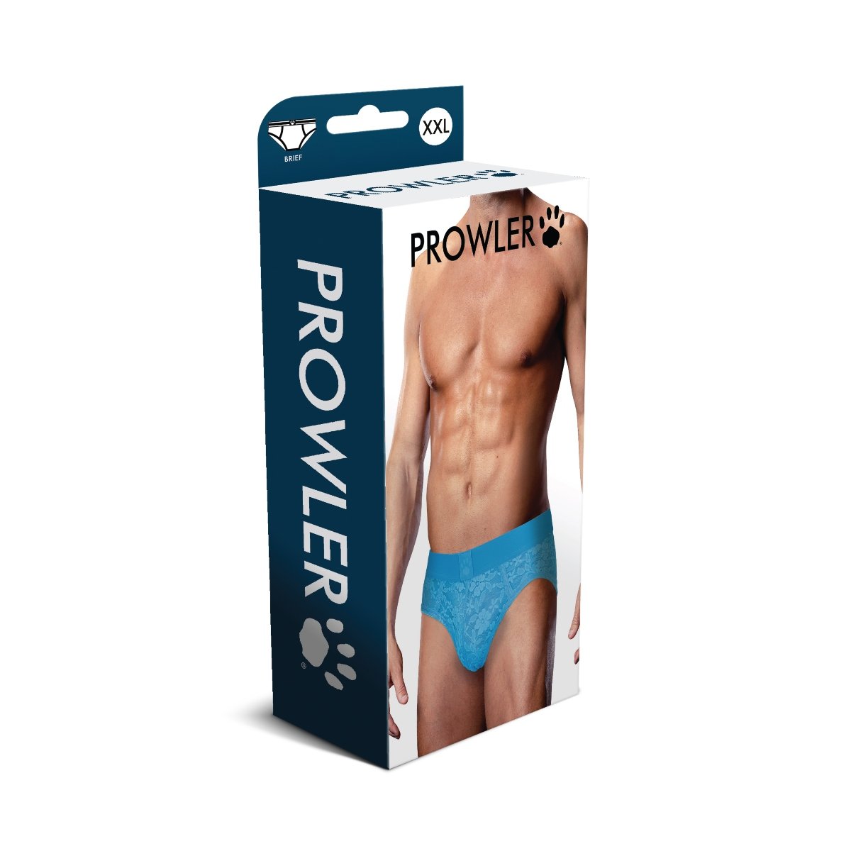 Prowler Neon Blue Lace Brief XX Large - Image 2