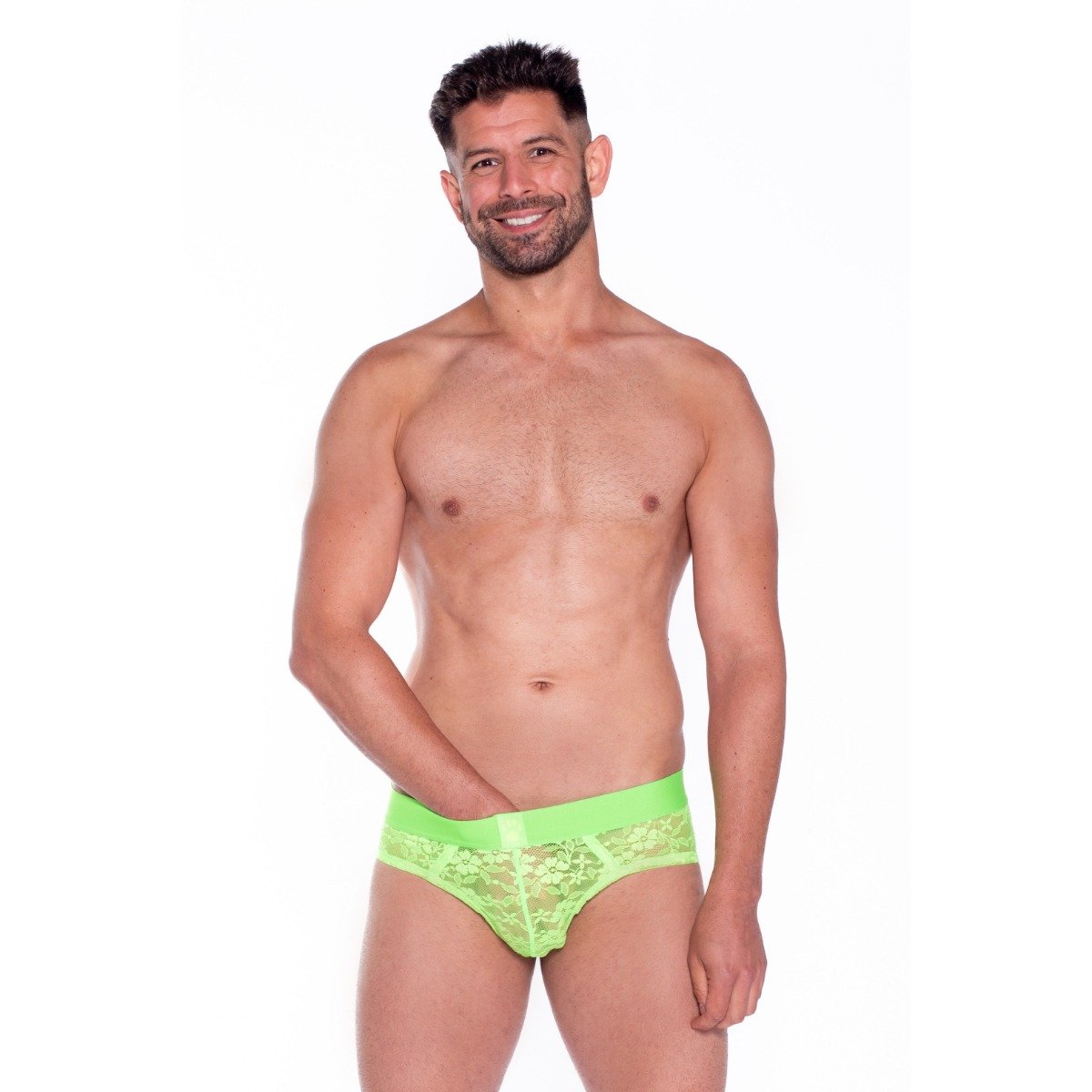Prowler Neon Green Lace Brief XX Large