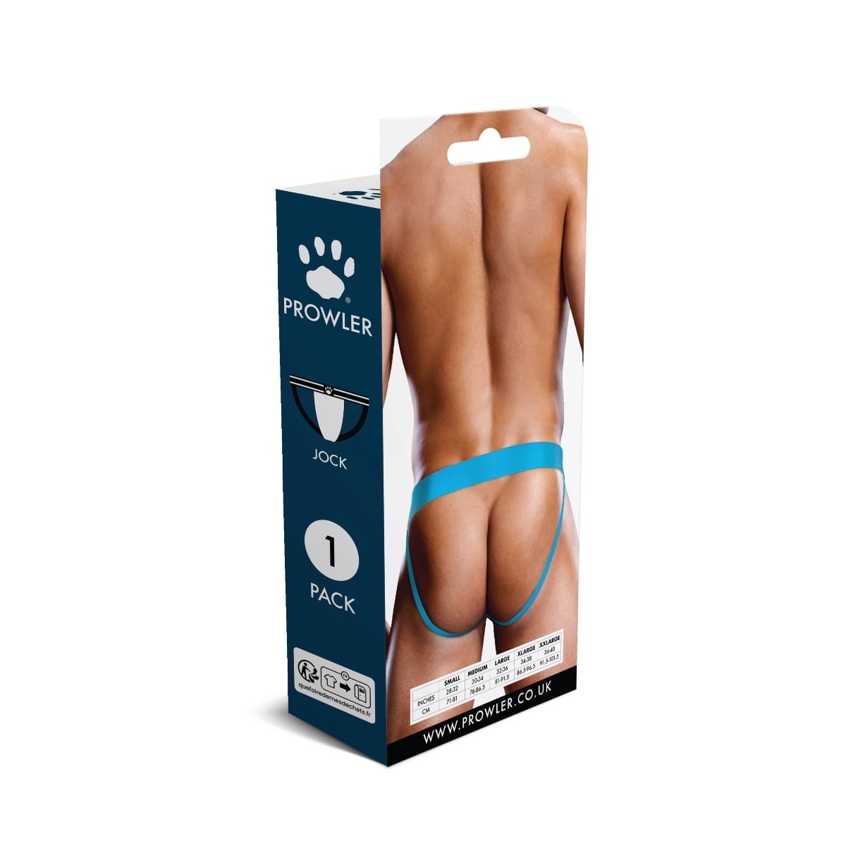 Prowler Neon Blue Lace Jock Strap X Large - Image 5