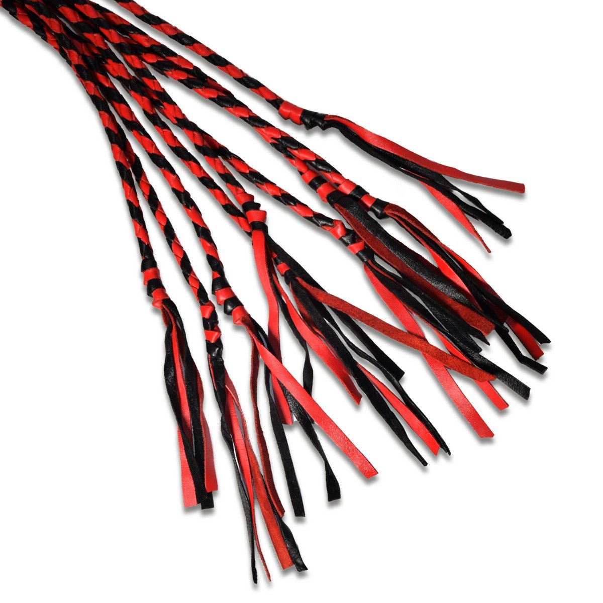 Prowler RED Long Handle Red and Black Flogger - Image 3