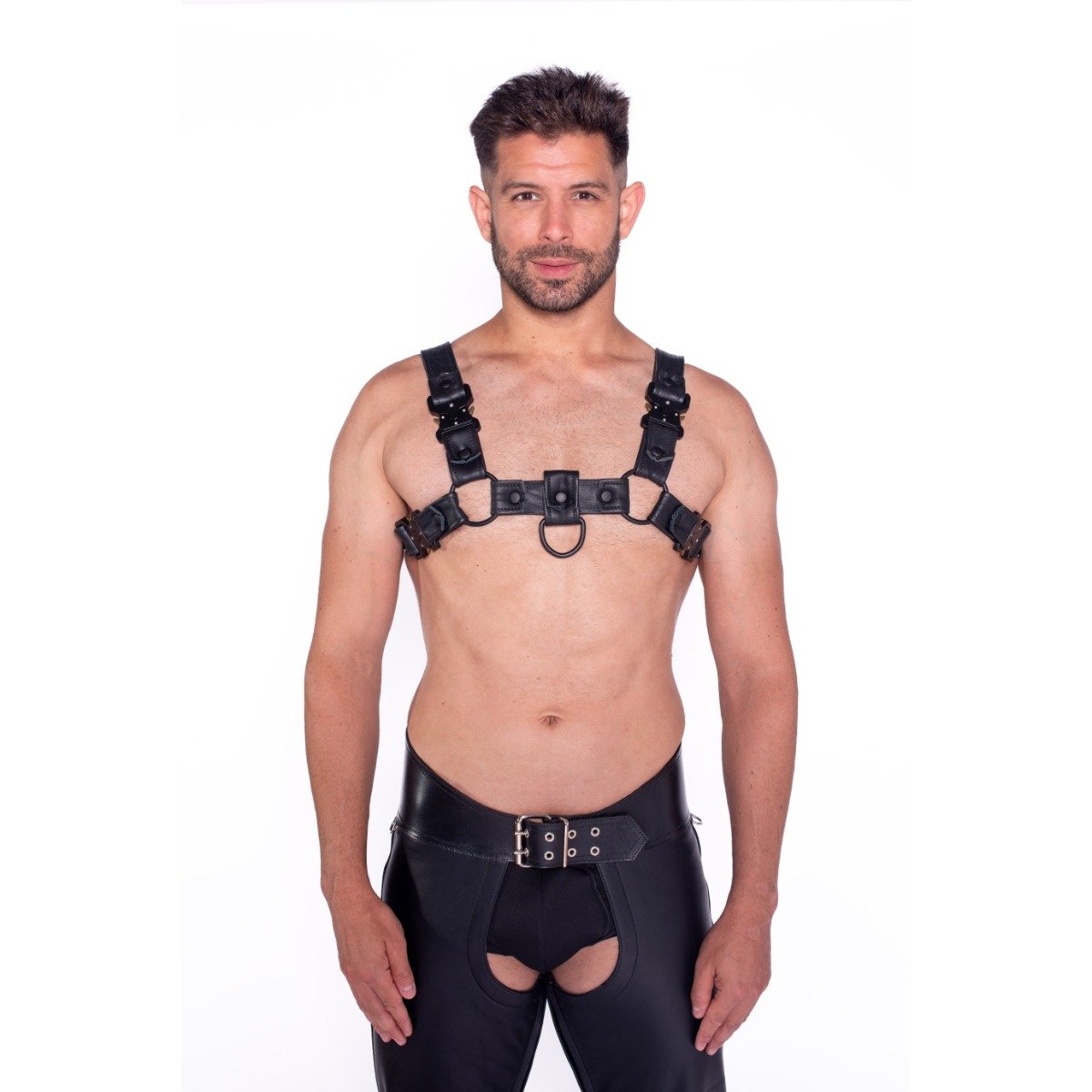 Prowler RED Bull Harness Black with Metal Fittings XXL