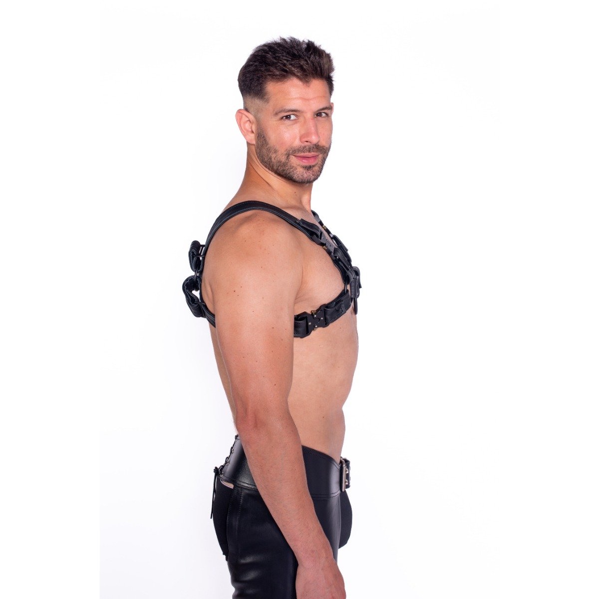 Prowler RED Bull Harness Black with Metal Fittings XXL - Image 4
