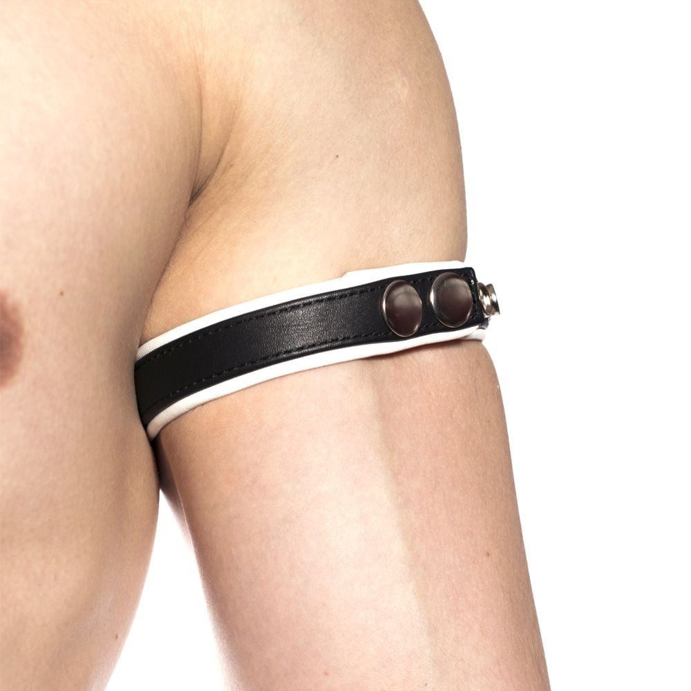 Prowler RED Bicep Band White - Image 2