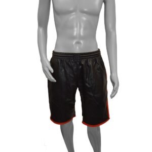 Prowler RED Leather Long Sports Shorts 36 to 38inch Waist Red