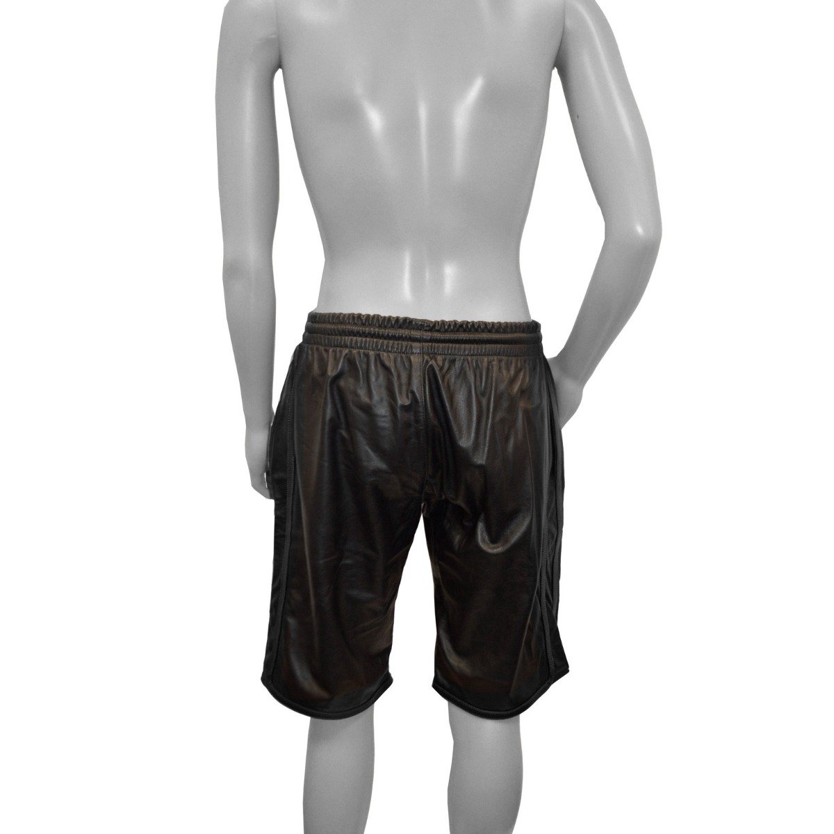 Prowler RED Leather Long Sports Shorts Black Medium - Image 5