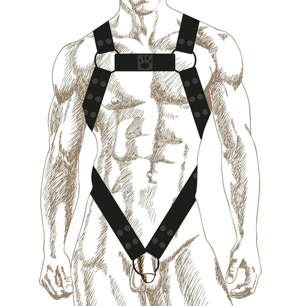 Prowler RED Noir Body Harness Black Medium - Image 2