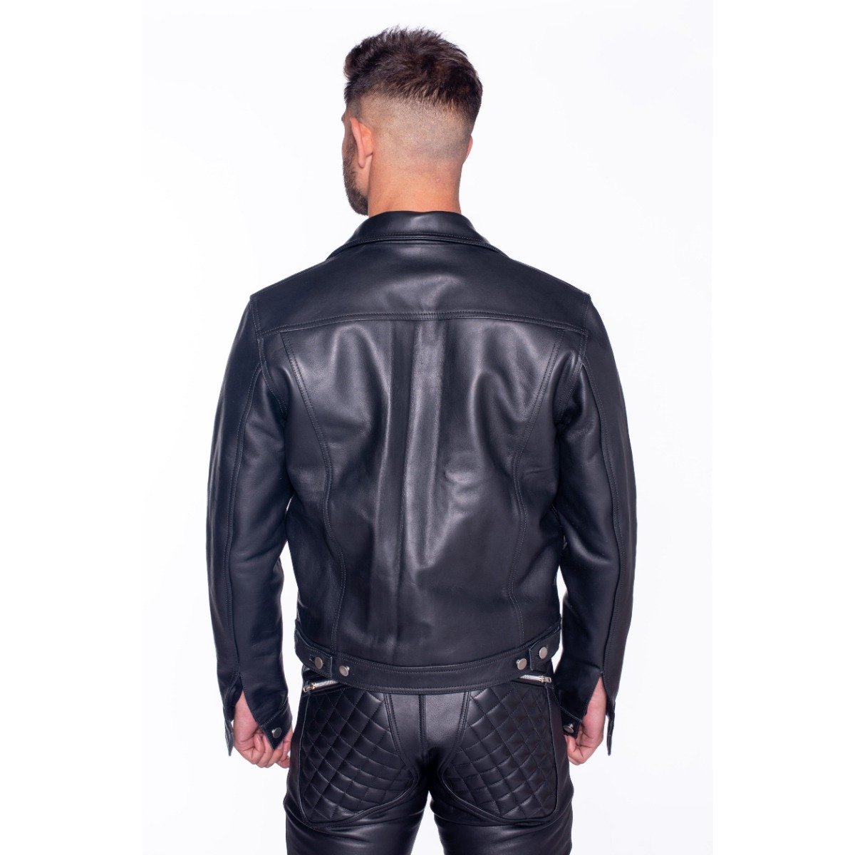 Prowler RED Leather Truker Jacket Extra Large - Image 2