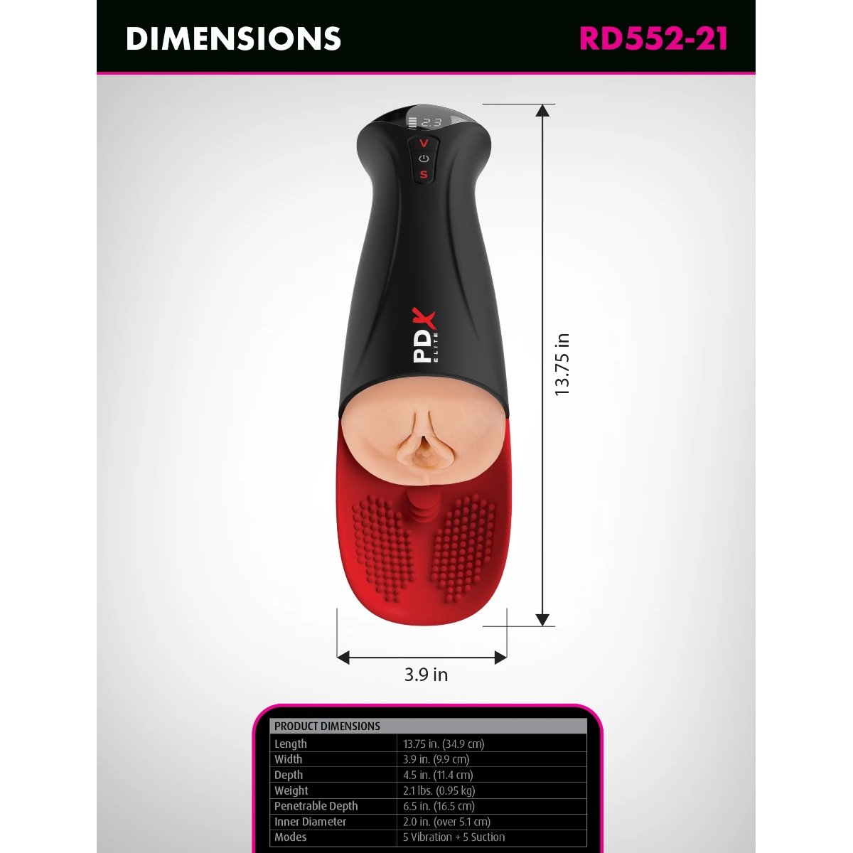 PDX Elite Fuck O Matic Pro Masturbator XL Light - Image 6