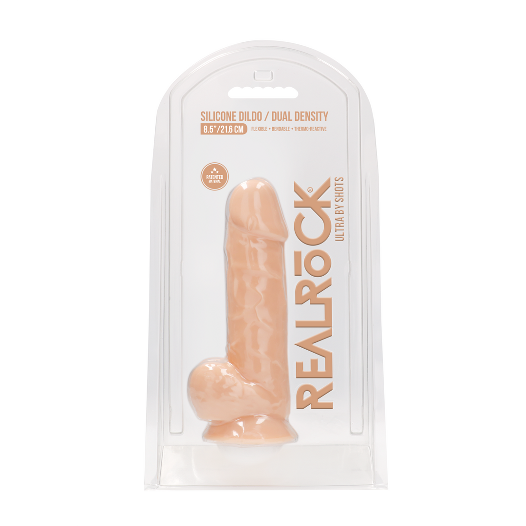 RealRock Ultra Dual Density Silicone Dildo Flesh 8.5 Inch - Image 2