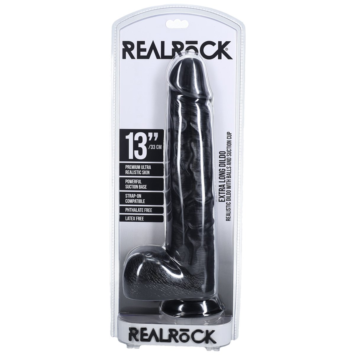 RealRock Extra Large Straight Dildo with Balls 13 Inch - Image 2
