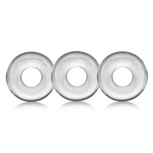 Oxballs Ringer 3-pack of DO-NUT-1 Clear
